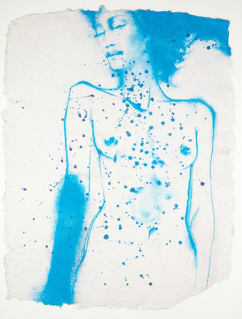 Aušra Kleizaitė tapytas paveikslas Mėlynoji, Aktas , paveikslai internetu