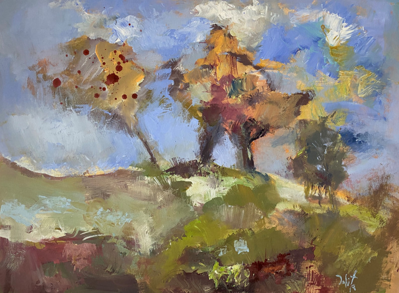 Jolita Šlepetienė tapytas paveikslas Debesų ganyklos, Peizažai , paveikslai internetu
