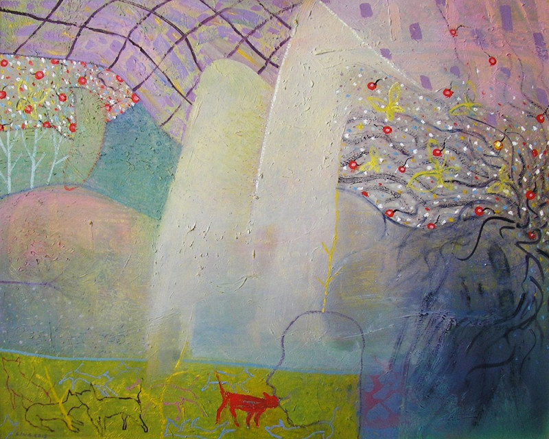 Spring I original painting by Lina Beržanskytė-Trembo . For Art Collectors