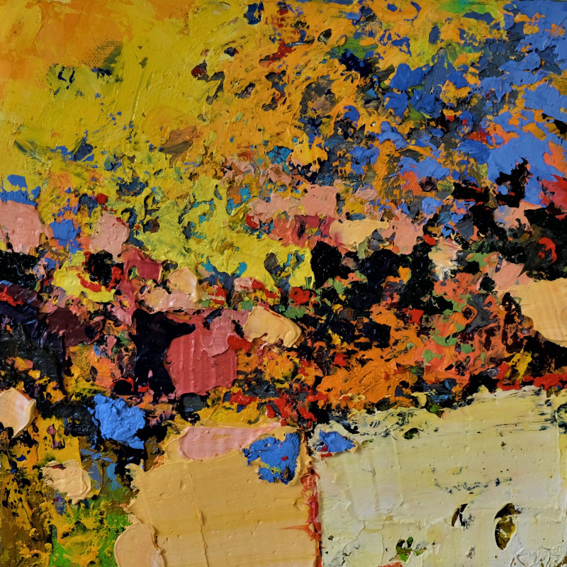 Rytas Jurgelis tapytas paveikslas Šilta diena kopose, Miniatiūros - Maži darbai , paveikslai internetu