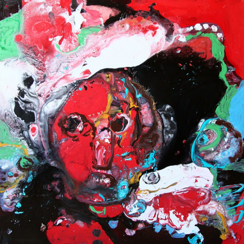 Vilius-Ksaveras Slavinskas tapytas paveikslas Judesyje, Abstrakti tapyba , paveikslai internetu