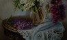 Irma Pažimeckienė tapytas paveikslas Alyvų puokštė, Natiurmortai , paveikslai internetu