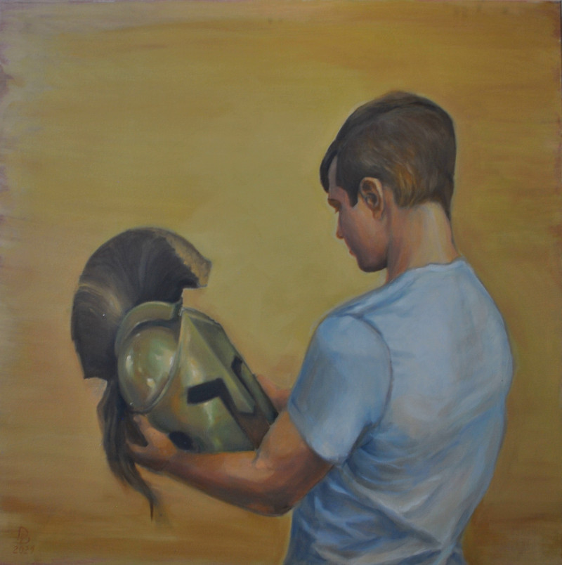 Daiva Dašenkovienė tapytas paveikslas Spartietis, Tapyba su žmonėmis , paveikslai internetu