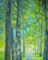 Vidmantas Jažauskas tapytas paveikslas Saulėta alėja, Peizažai , paveikslai internetu