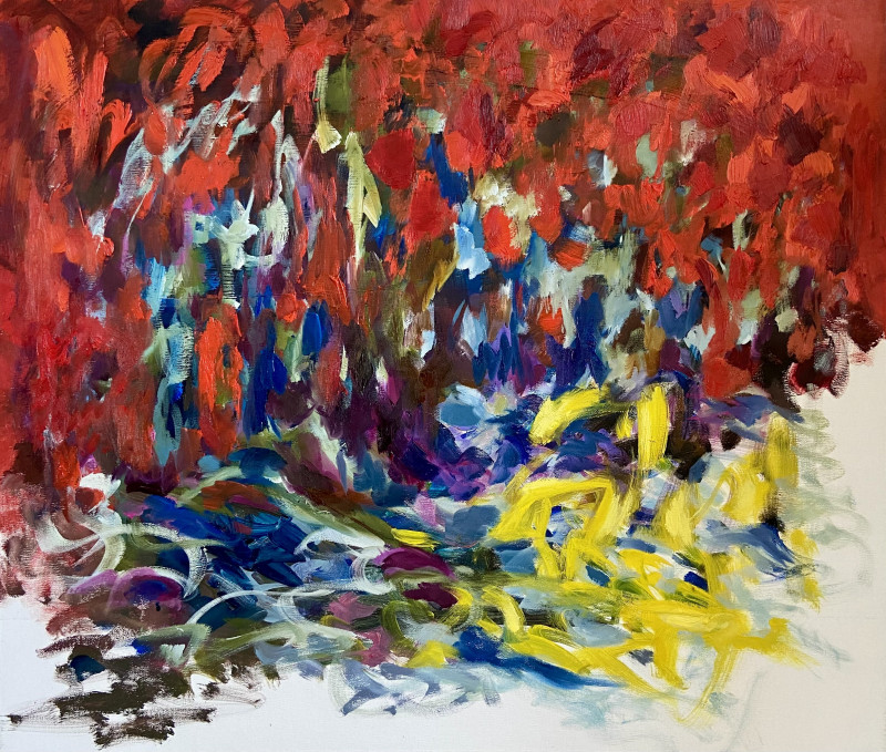 Junija Galejeva tapytas paveikslas Raudona, Ekspresija , paveikslai internetu