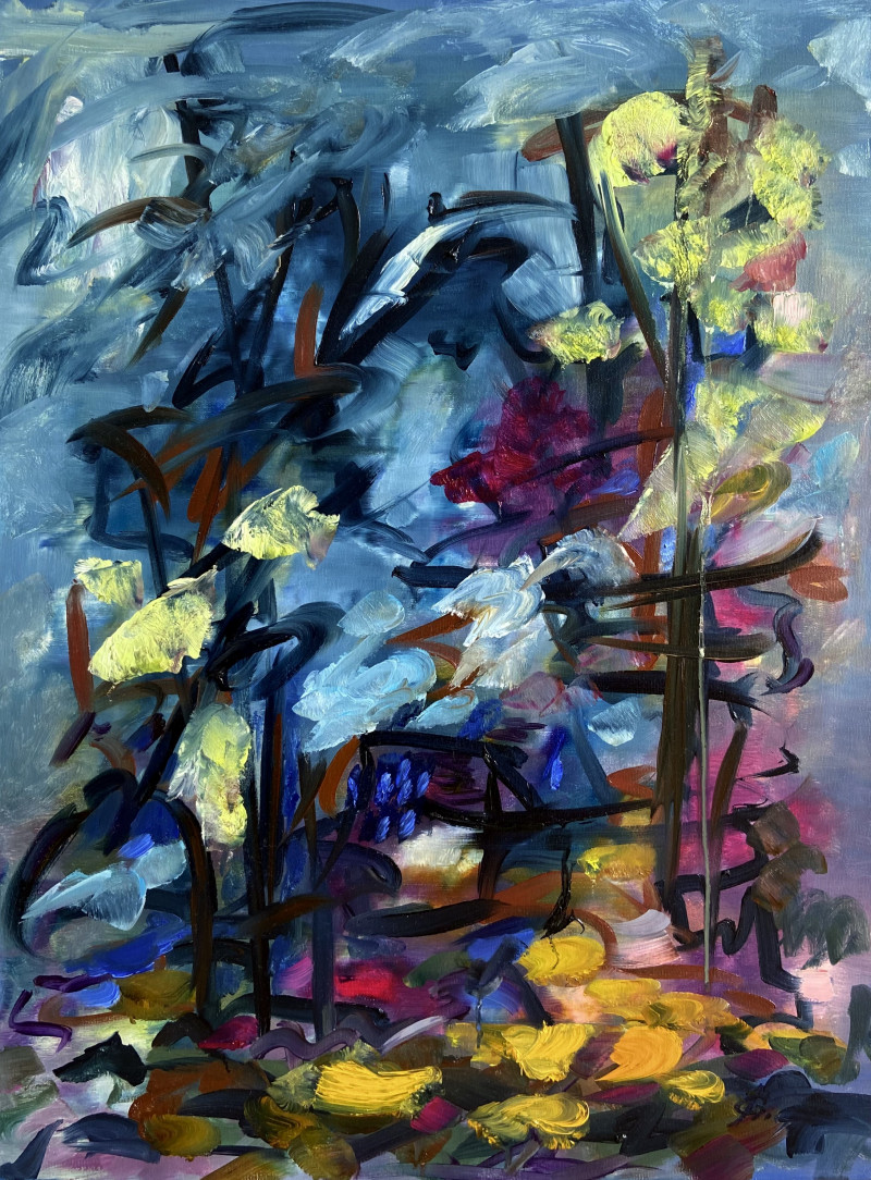 Junija Galejeva tapytas paveikslas Rudens eskizas, Abstrakti tapyba , paveikslai internetu