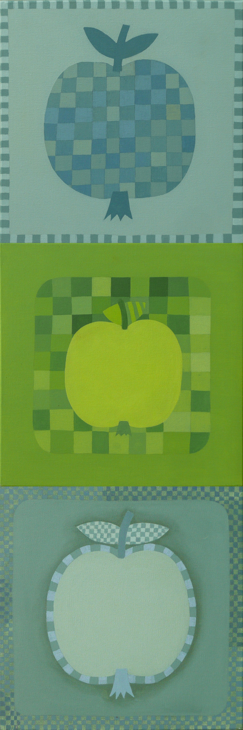 Apples (Triptych) original painting by Asta Keraitienė. Still-Life