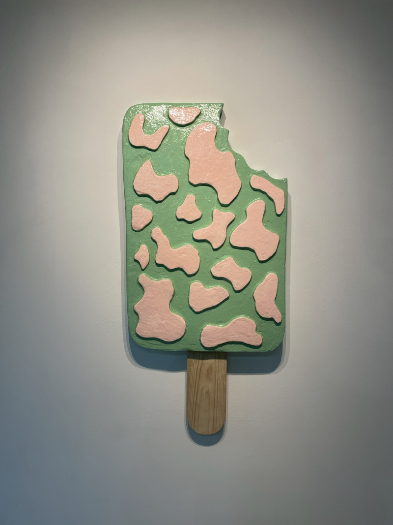 Mint Ice Cream with Pink Sprinkles original painting by Domas Mykolas. Home