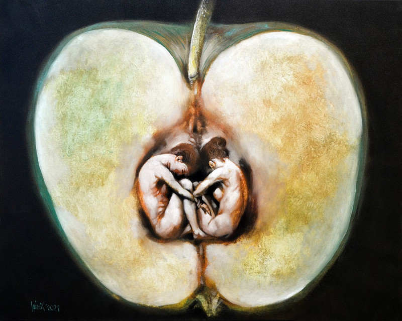 Laimonas Šmergelis tapytas paveikslas Rojaus obuoliukas, Galerija , paveikslai internetu