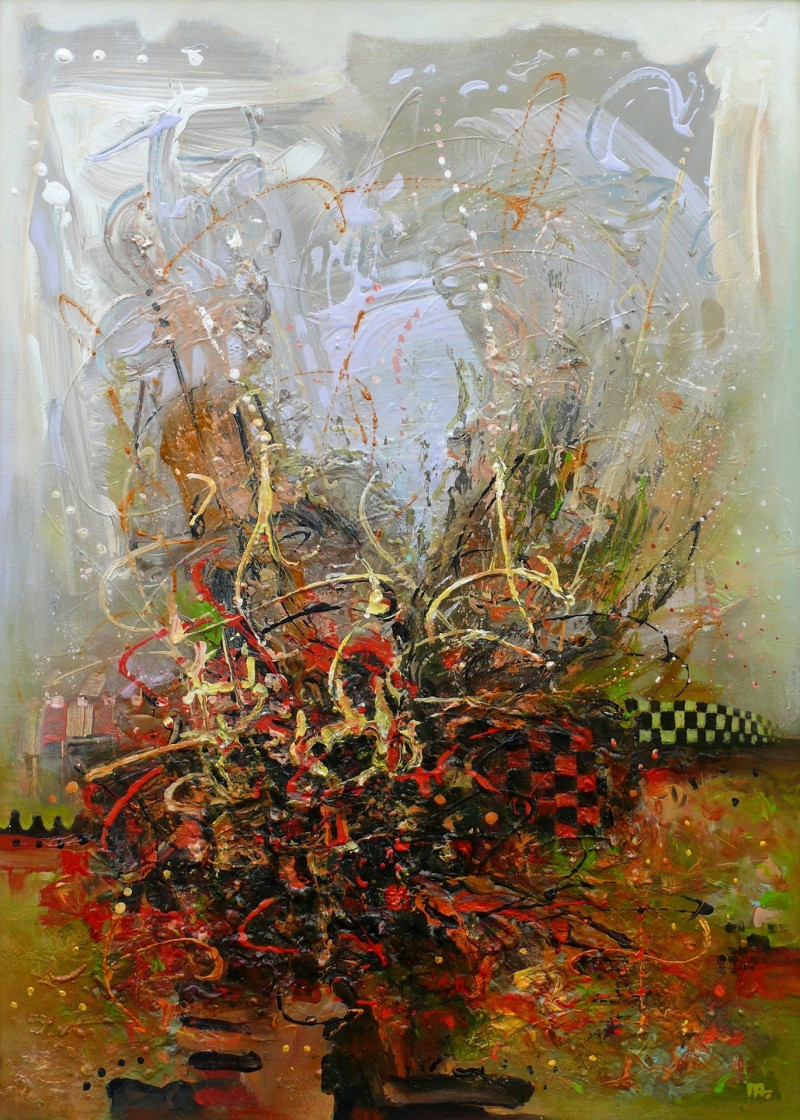 Arūnas Miliukas tapytas paveikslas Rugpjūčio atgarsiai, Galerija , paveikslai internetu