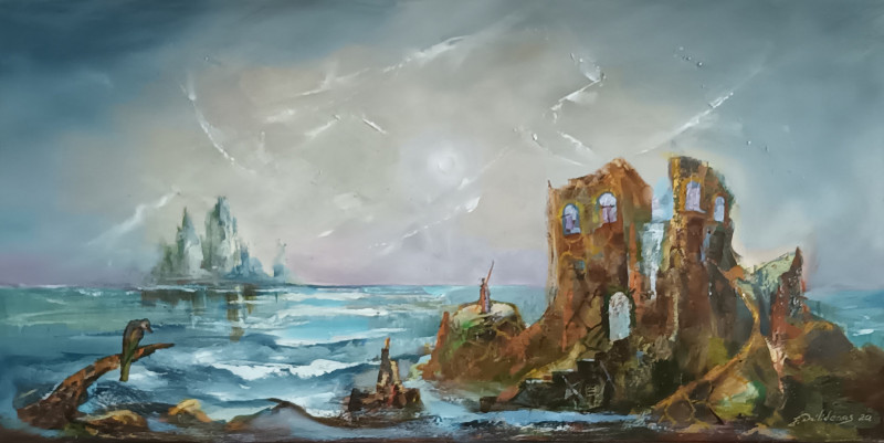Islands original painting by Jonas Dailidėnas. Landscapes