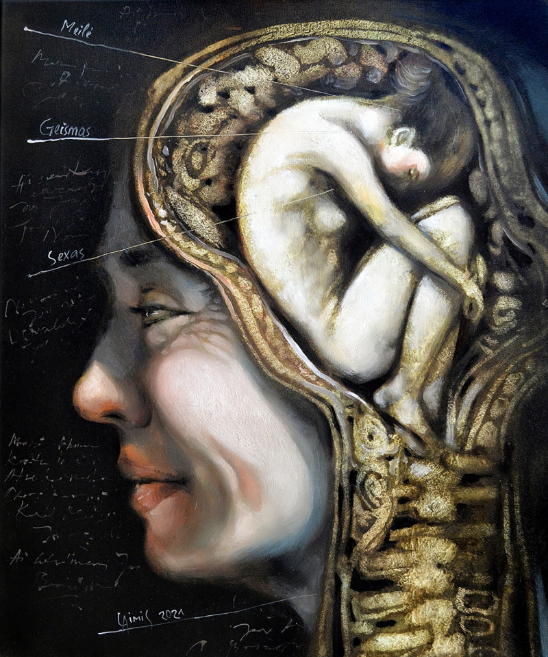 Laimonas Šmergelis tapytas paveikslas Anatomija ir fiziologija, Fantastiniai paveikslai , paveikslai internetu