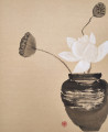Indrė Beinartė tapytas paveikslas Lotosas, Gėlės , paveikslai internetu