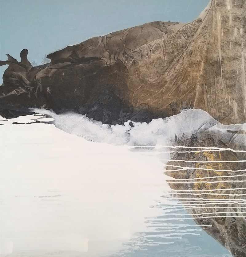Dalia Kirkutienė tapytas paveikslas Atspindys, Abstrakti tapyba , paveikslai internetu