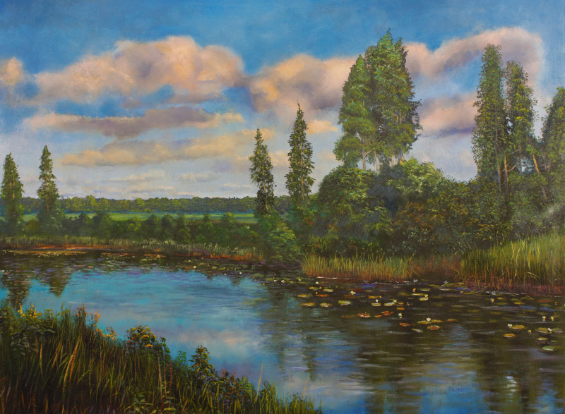 A Touch of Summer original painting by Vladimiras Jarmolo. Landscapes