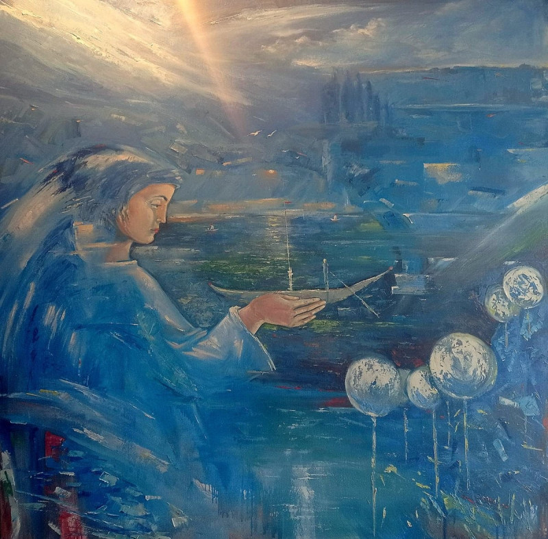 Raimundas Dzimidavičius tapytas paveikslas SAMSARA, Peizažai , paveikslai internetu