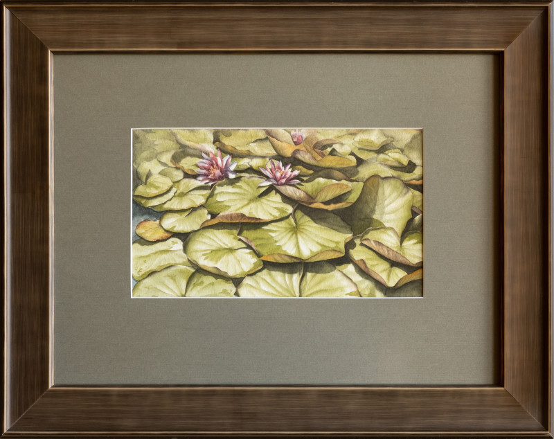 Arūnas Vilkevičius tapytas paveikslas Vandens lelijos, Peizažai , paveikslai internetu