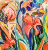 Flowers original painting by Arvydas Martinaitis. Flowers
