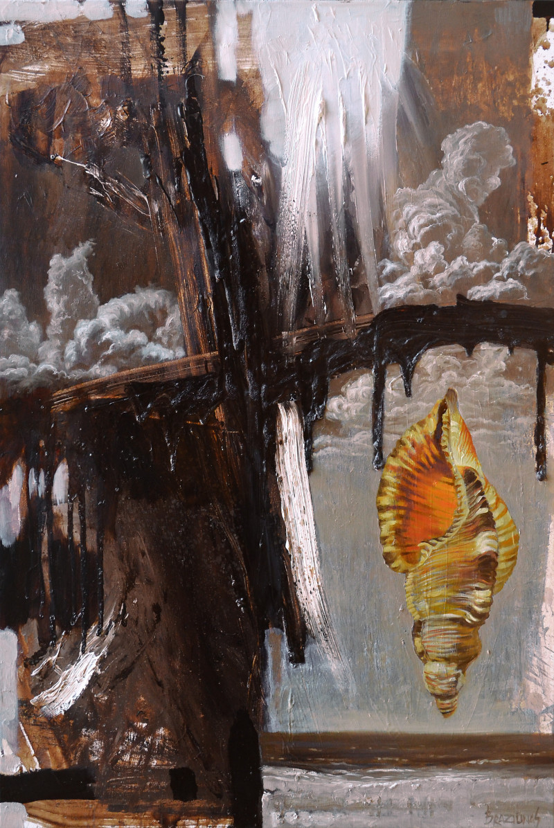 Artūras Braziūnas tapytas paveikslas Jūros aidas, Marinistiniai paveikslai , paveikslai internetu