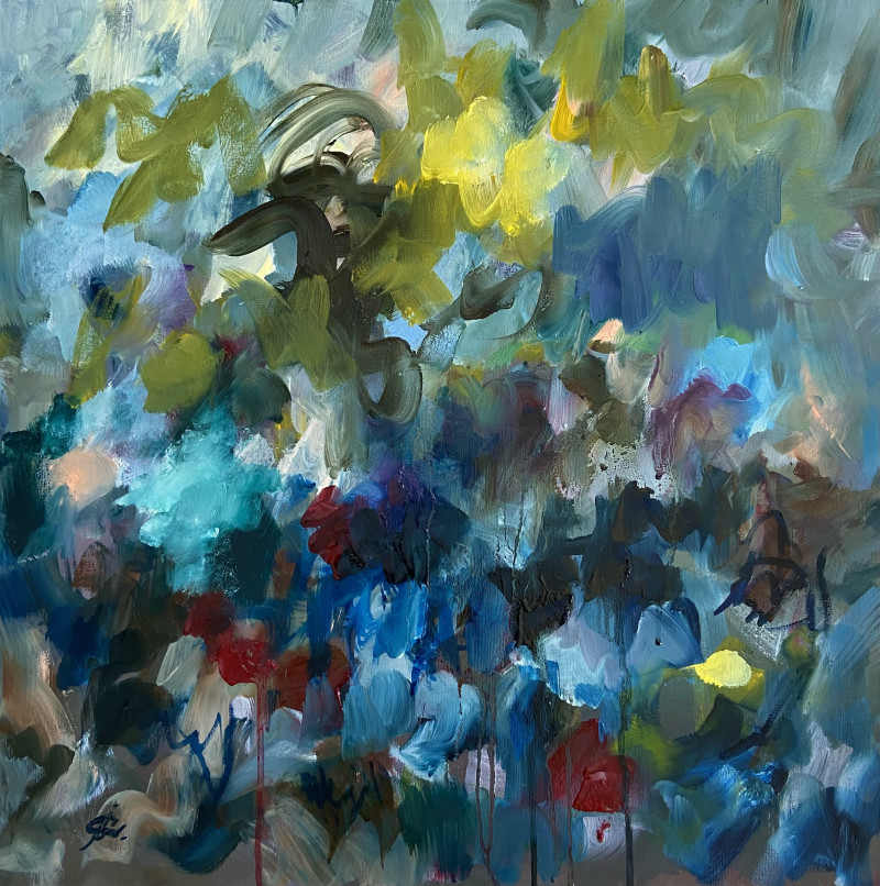 Junija Galejeva tapytas paveikslas Po žiemos ateis pavasaris, Abstrakti tapyba , paveikslai internetu