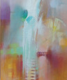 Aistė Jurgilaitė tapytas paveikslas Susitikim prie krioklio, Abstrakti tapyba , paveikslai internetu