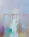 Aistė Jurgilaitė tapytas paveikslas Susitikim prie krioklio, Abstrakti tapyba , paveikslai internetu